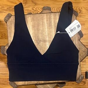 Lululemon Athletica Navy V-Neck Sports Bra